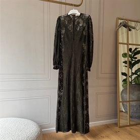 Zimmermann Memento Lace Maxi Kjole, Olive 